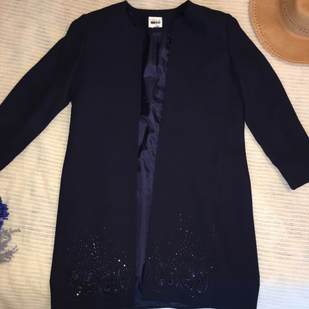 Long Blue Classy Coat
